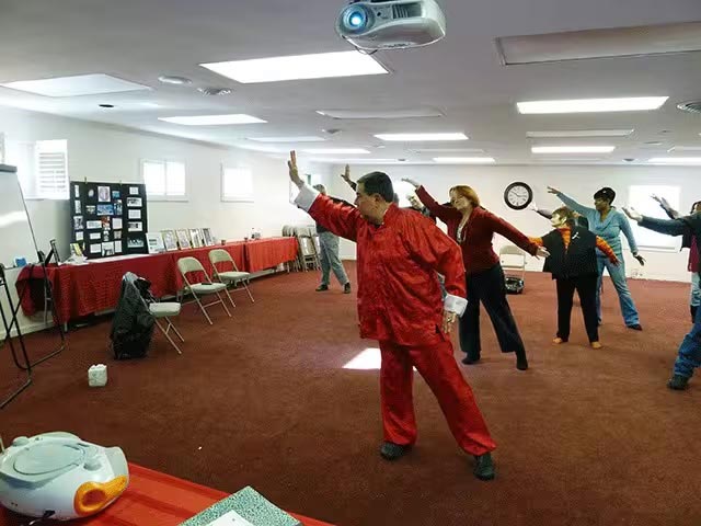 Master Santos instructing Qigong